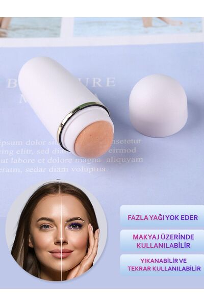 Ocean Volkanik Taş Roller, Yağ Emici Ve Cilt Matlaştırıcı Gerçek Lav Taşı