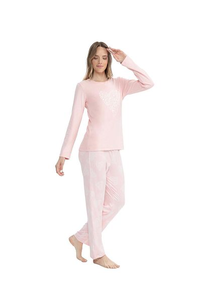U.S. Polo Assn. US Polo Assn. Pink Women's Pajama Set - Round Neck
