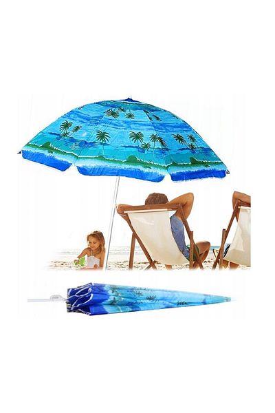 Boldy 150 Cm Beach and Sea Umbrella - Beach and Garden Umbrella - Balcony and Pool Umbrella