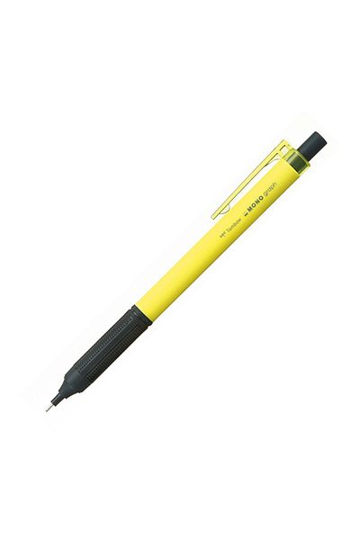 Tombow Neon Yellow Mono Graph Lite Mechanical Pencil - 0.5 Versatil