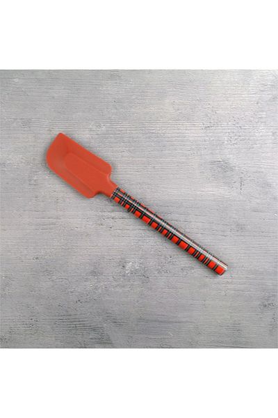 SİHİRLİ AYAKLAR Red Silicone Plaid Spatula - Stripper Single