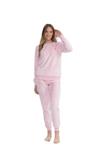 U.S. Polo Assn. US Polo Assn. Pink Women's Pajama Set - Round Neck