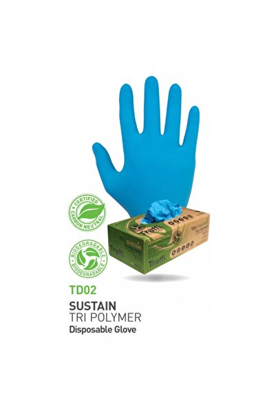 Traffi Gloves Td01 Karbon Nötr Dokunmatik Ekran Uyumlu/gıda Onaylı Nitril Eld...