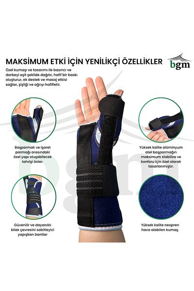 bgm Thumb Splint Supported Hand Wrist Splinti High Quality Blue Retaining Splint