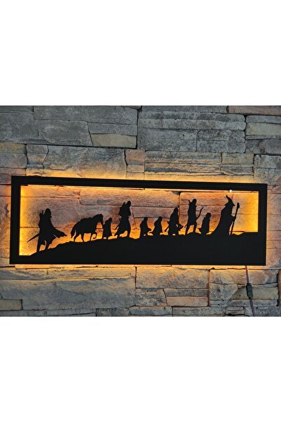 Genel Markalar Yüzüklerin Efendisi Led Işıklı Tablo