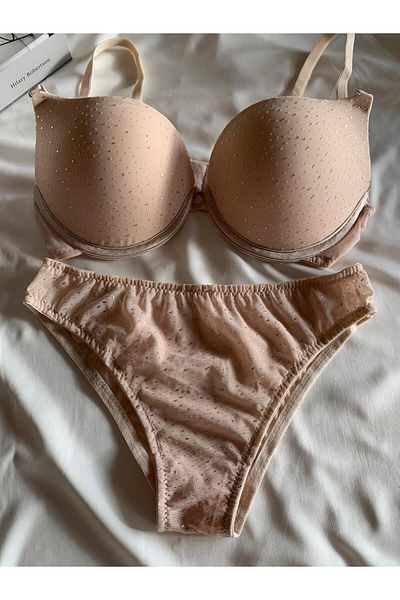 ROZENİN LINGERIE Σετ σουτιέν με στάμπα με ελαφρύ μαλακό κύπελλο