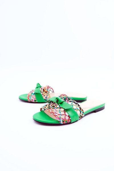 Tenau Γυναικείες παντόφλες από γνήσιο δέρμα