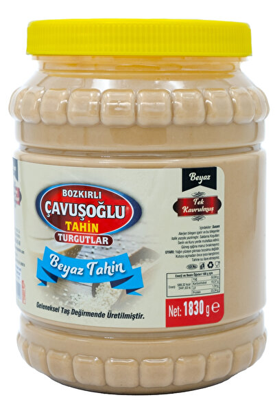 Bozkırlı Çavuşoğlu Tek Kavrulmuş Taze Beyaz Tahin Bozkır Tahini 1850g