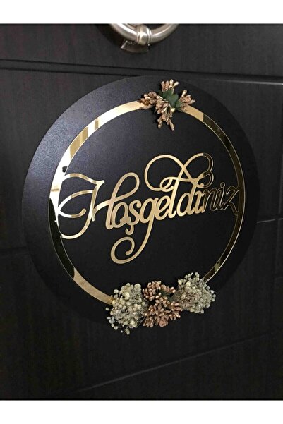 Elzem Tasarım Hediyelik 30 cm Pleksi Ahşap Kapı Süsü isimsiz