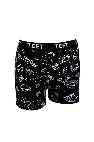 TEET Ανδρικό Boxer Premium Σετ 5 βαμβακερών Lycra με μοτίβο πλήρους καλουπιού