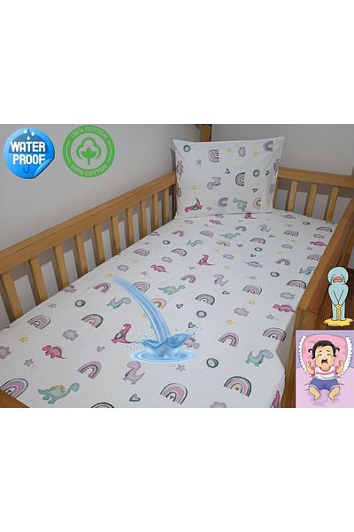 OGUZ ATA CONCEPT OĞUZ ATA CONCEPT 100% COTTON WATERPROOF RUBBERED LEAF MATTRESS PROTECTOR ALEZ