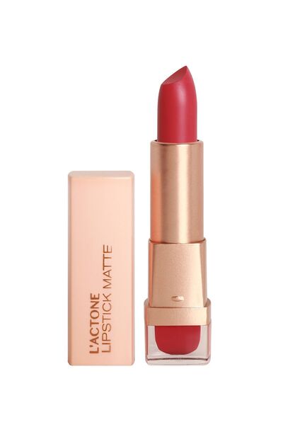 L'ACTONE Lipstick Matte Washington Wa-106 / Mat Kırmızı Ruj - 1 Adet Oje Hedi...