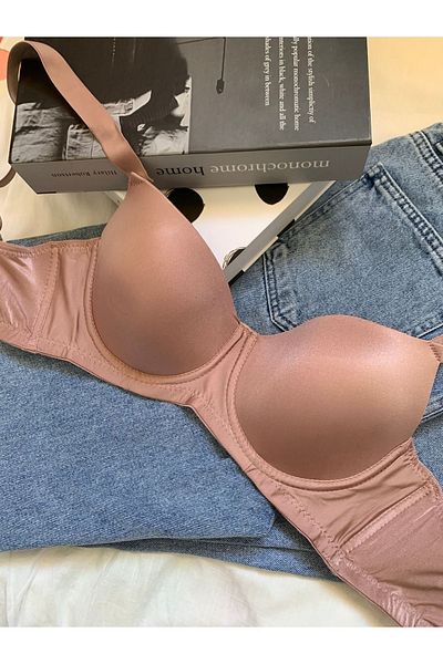 ROZENİN LINGERIE Σουτιέν με άδειο κύπελλο C Dusty Rose Plus Size χωρίς υποστήριξη