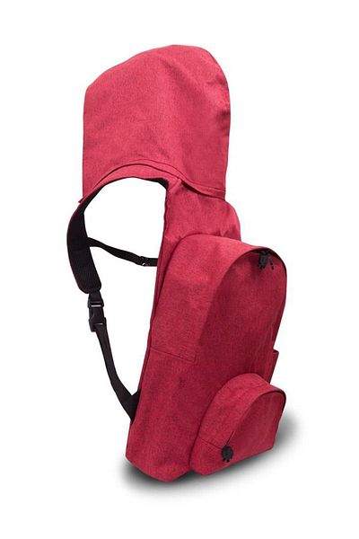 Deriderim Rucsac Morikukko Red Back to School - Glugă detașabilă, ușoară