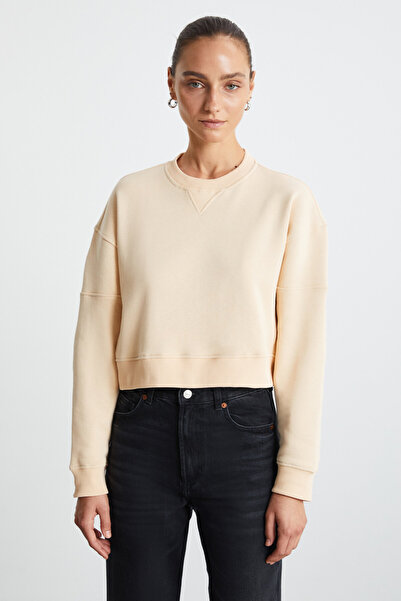 GRIMELANGE ANJALI Hanorac supradimensionat, cu 3 fire, cu gât rotund, cu mâne...