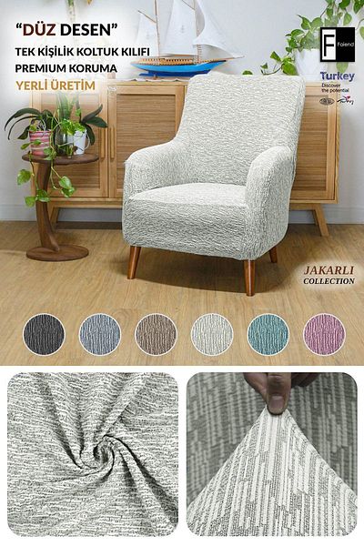 Faiend Husa de canapea elastica simpla jacquard - husa scaun fotoliu