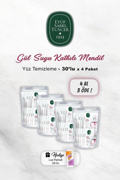Eyüp Sabri Tuncer Rose Water Facial Cleansing Wipes Buy 4 Pay 3 And Cotton