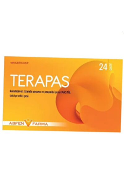 Terapas Pastil 24 Adet Karamürver Izlanda Yosunu Ve Propolis Içeren Pastil