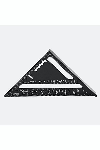 Magnotto Profesyonel Üçgen Gönye Alüminyum Cetvel Gönye Marangoz Çizim Ölçüm ...