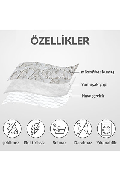 Bir Aksesuar Yatak Örtüsü, Çift Kişilik Yatak Örtüsü - Gri