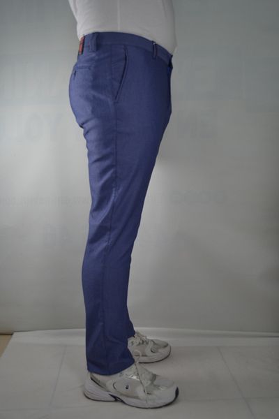 Bomonti Pantaloni bărbați din bumbac elastic - imprimeu pătrat mic subțire