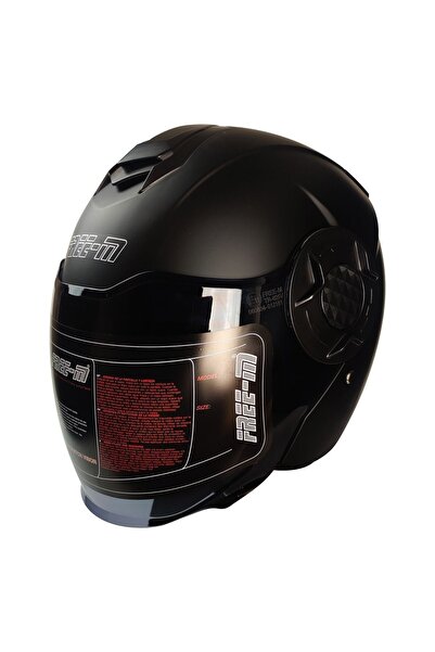 MOTOANL Motosiklet Yarım Kask Double Güneş Vizörlü Ece Sertifikalı Abs Materi...