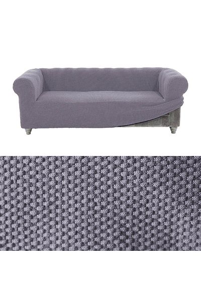 Faiend Chester 3-Seater Elastic Sofa and Seat Cover - Dark-Grey