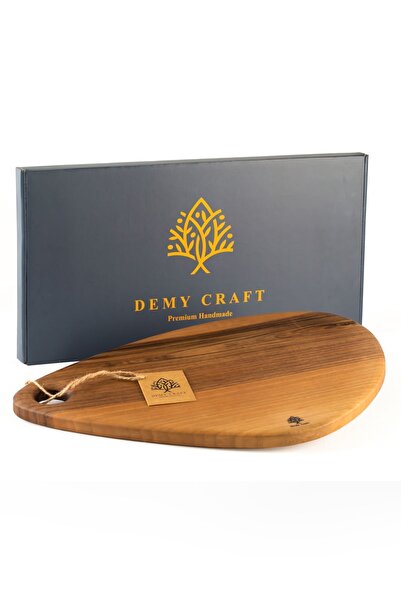 Demy Craft لوح تقطيع للعرض مصنوع يدويًا من خشب الجوز