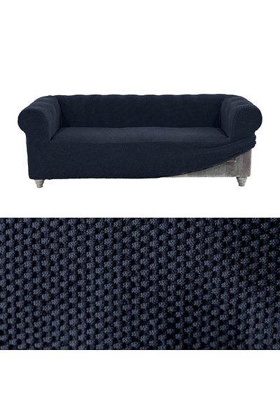 Faiend Chester 3-Seater Anthracite Colored Elastic Sofa Cover - Sofa Cover