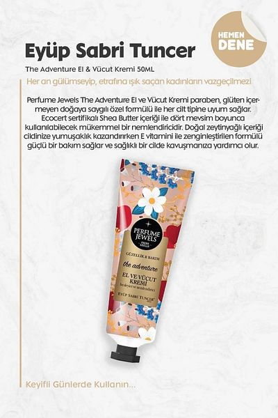 Eyüp Sabri Tuncer Eyüp Sabri Tuncer - The Adventure Hand Cream 50ml and ROSIE Cotton 3 Pieces