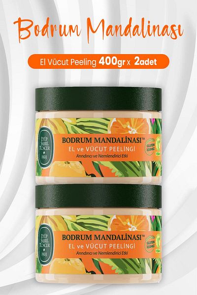 Eyüp Sabri Tuncer Hand and Body Peeling Bodrum Tangerine 400 gr X 2 Pieces