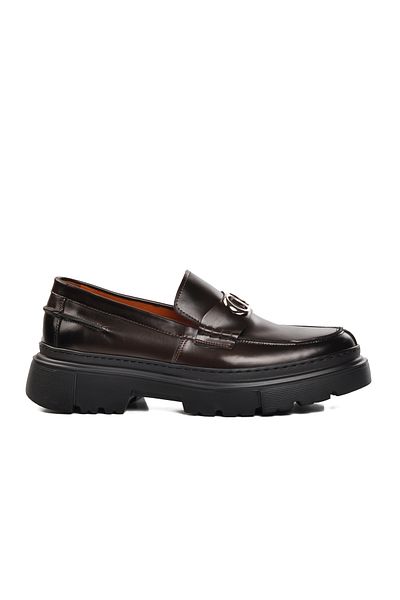 AYAKMOD 1308-3 Premium Ανδρικά Παπούτσια Classic Brown από γνήσιο δέρμα