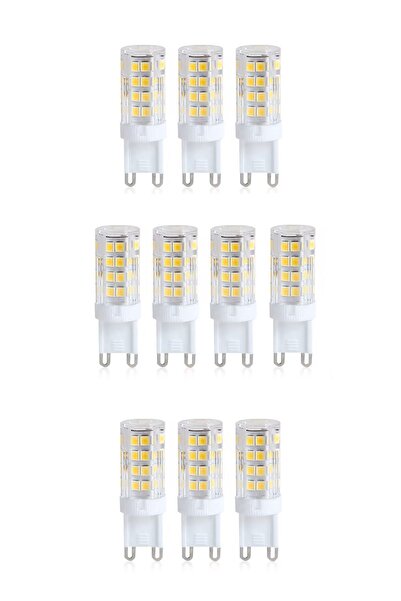 Neovista Mısır Led Kapsül Ampul G9 Duy 4W 3000K Şeffaf Cam Gün Işığı 10'lu Paket
