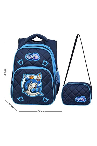 Waddell Чоловіча сумка для перших класів та харчування з синім акулою