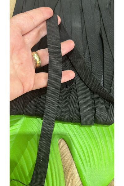 Gönülden Tasarım إكسسوارات ملابس بخطوط سوداء بطول 1 متر - حدود