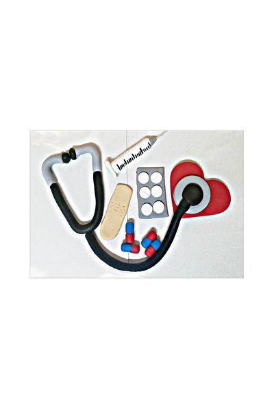 Pasta9 3D Doctor Themed Cake Decoration from Sugar Dough