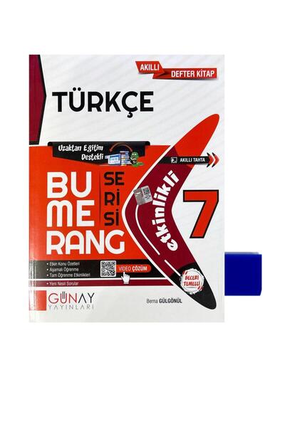 Günay Yayınları GÜNAY YAYINLARI 7.SINIF BUMERANG TÜRKÇE DEFTER-KİTAP-YENİ-(Sİ...