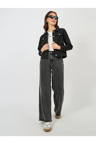 Styli Short Length Regular Fit Denim Jacket