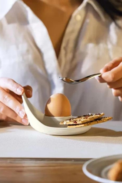 GUZZİNİ Guzzini Tierra 2'li Yumurta Kabı Boz Kahverengi