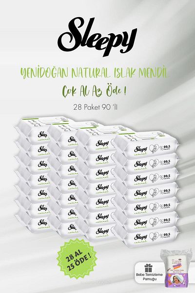 Sleepy Natural Newborn Wet Wipes 90 Pieces Buy 28 Pay 25 And Baby Cotton