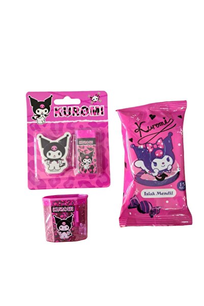 Dudo Baby Kuromi  Lisanslı silgi kalem traş set