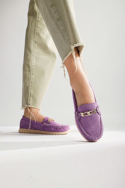Modagon Lilac Suede and Buckle Detailed Irekka Casual Shoes