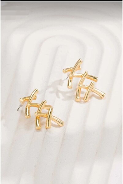 Monalisa Monalisatoka Japon Bambu Model Tasarım Kadın Küpe