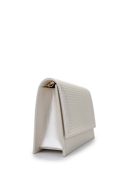 Tamer Tanca White Vegan Women's Shoulder Bag