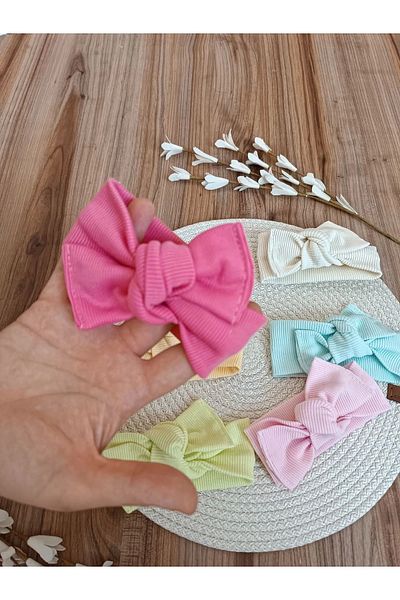 Bebella Set of 6 100% Cotton Bandana and Bow Tie Gift for Girl