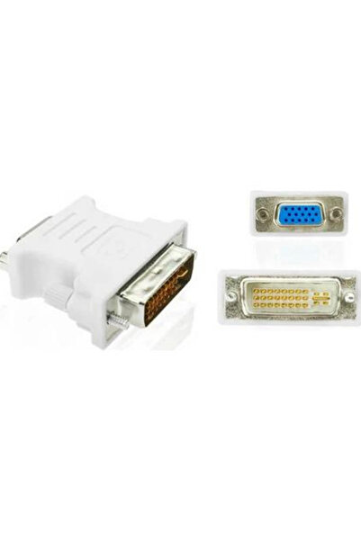 Unichrome DVI 24+5 Erkek To VGA Dişi Çevirici Dönüştürücü - DVI VGA Adaptör