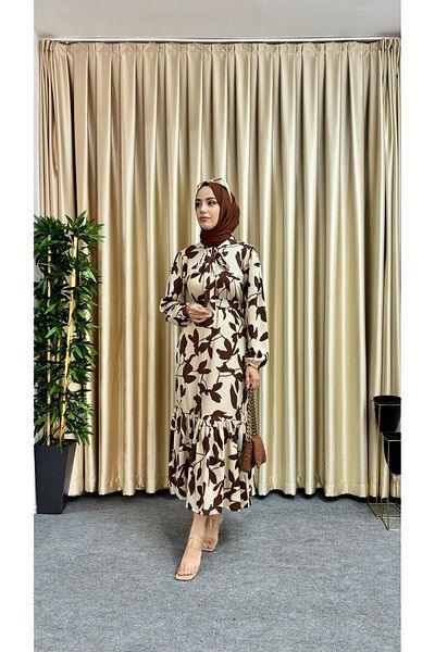 ÖYKÜM MODA Φόρεμα Hijab με φλοράλ