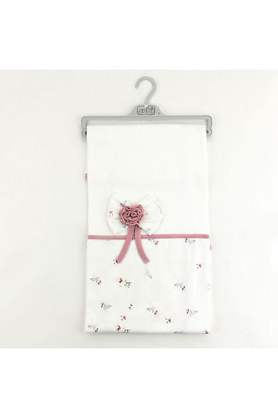 Sebi Bebe 80x85 Cm Floral Bow Blanket - 1114