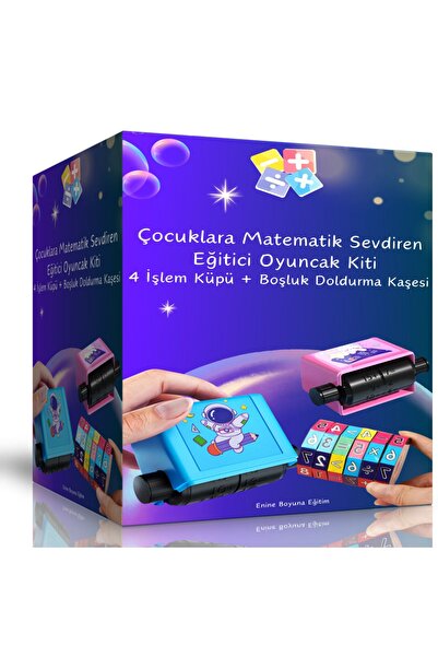 Enine Boyuna Eğitim Çocuklara Matematik Sevdiren Eğitici Oyuncak Kiti