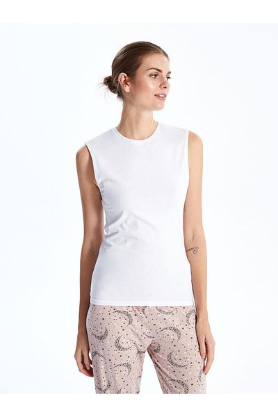 LC Waikiki Lcw Dream Optical - White Crew Neck Women's Tank Top